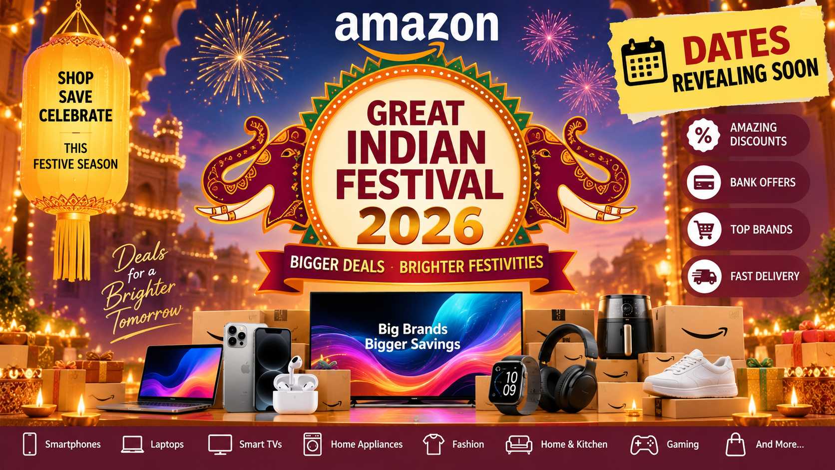 Amazon Great Indian Festival 2026 Dates Revealed Expected Sale Dates, Deals and Offers