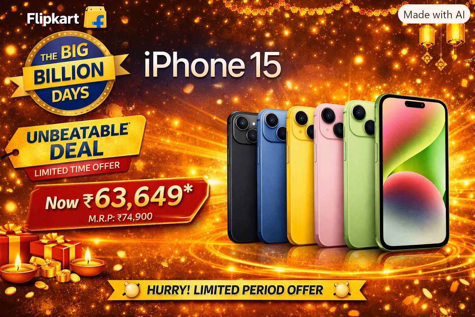 iPhone 15 Sale 2026 – A16 Bionic Power  Super Retina XDR Display  Shop Now