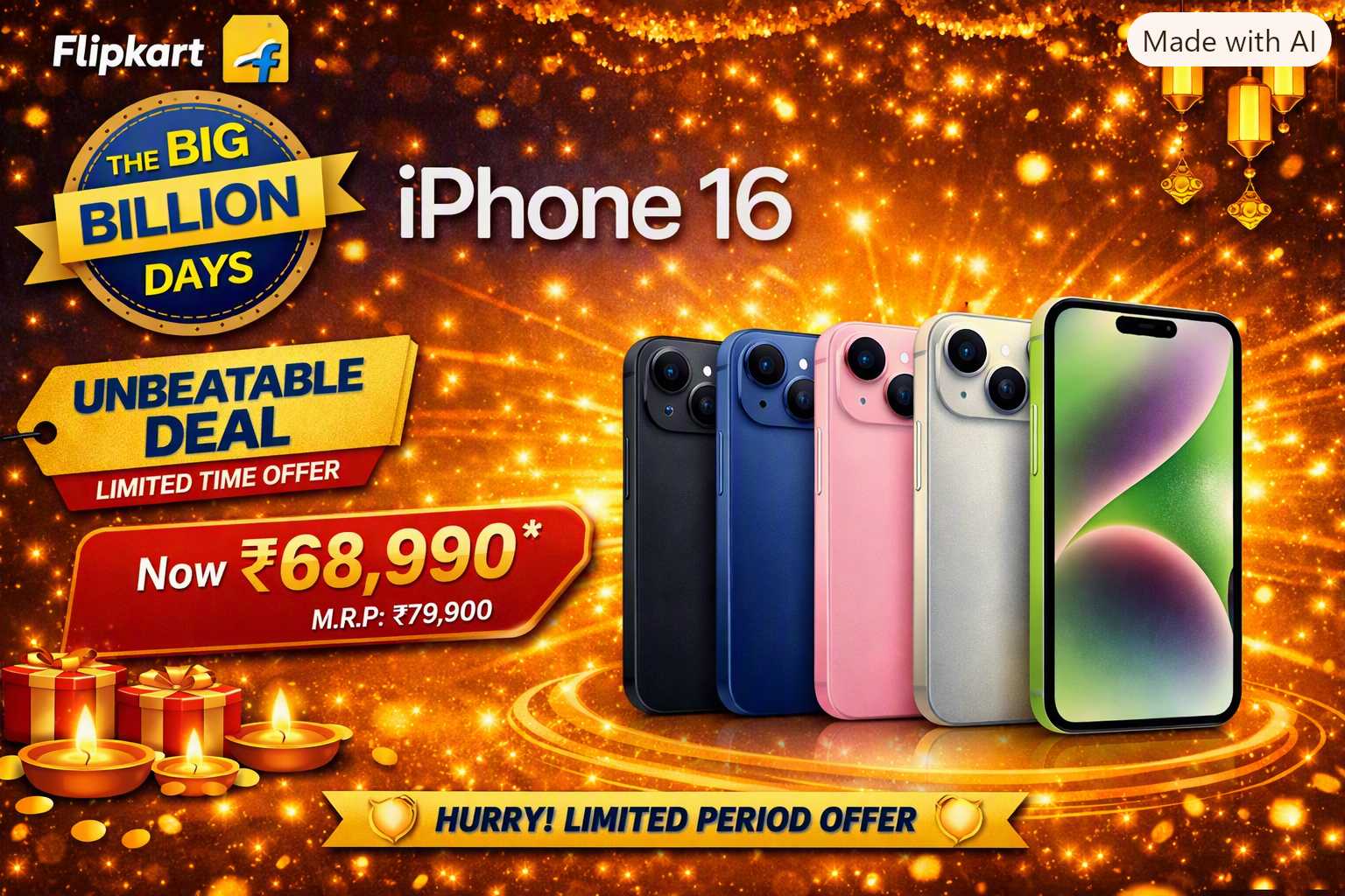 iPhone 16 (2026) – Smarter Performance  Stunning Design  All‑Day Battery